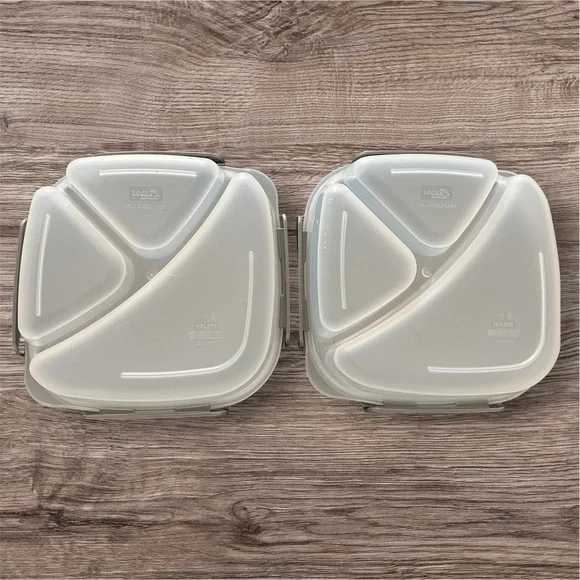 Set of 3 New Lock & Lock Divided Meal Prep Containers – Airtight BPA-Free - Picture 2 of 7